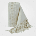 Poncho trenza crudo artesanal personalizado Colombia