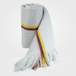 Poncho publicitario blanco bandera personalizado Colombia