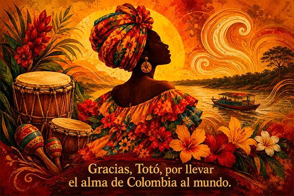 Colombia despide a Totó la Momposina, icono del folclor caribeño que llevó la cumbia y el bullerengue al mundo. Un homenaje a su legado eterno.